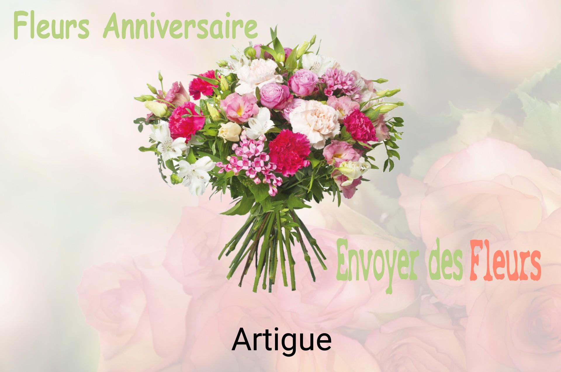 Bouquet de fleurs d’anniversaire livré à Artigue